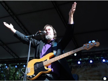 Northern Pikes' Jay Semko performs during Rock the River at the Bessborough Gardens in Saskatoon, August 21, 2016.