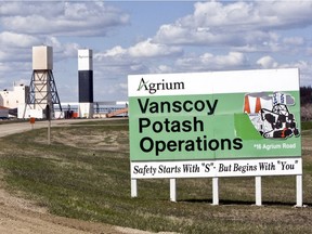 Nutrien Ltd.'s Vanscoy potash mine west of Sasaktoon.