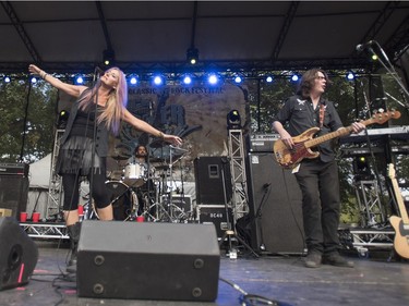 Sass Jordan performs during Rock the River at the Bessborough Gardens in Saskatoon, August 19, 2016.