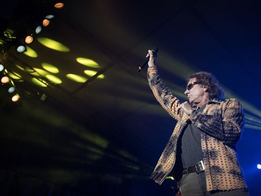 Starship, featuring Mickey Thomas, performs during Rock the River at the Bessborough Gardens in Saskatoon, August 19, 2016.