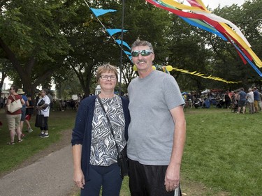 Lori Klus, left, and Darrel Klus are On the Scene at Ukrainian Day in the Park in Saskatoon, SK on Saturday, August 27, 2016.