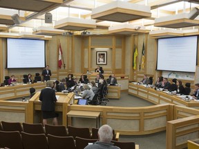 City council debates the 2016 budget in Saskatoon council chambers on Nov. 30, 2015.
