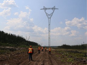 SaskPower's completed work on its $330 million, 300 kilometre I1K transmission project, which the Crown Corporation says will make northern power more reliable, this summer. The 760 towers run from Island Falls to Key Lake.