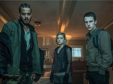 L-R: Daniel Zovatto, Jane Levy and Dylan Minnette star in "Don't Breathe."