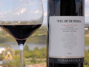 Tomaresca Torcicoda Primitivo (AKA Zinfandel.) Bridges Wine of the week from James Romanow