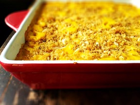 Adding squash to macaroni and cheese is a great way to change up a cozy classic.