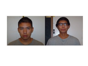RCMP are looking for Sundance Stacey Mentuck (left) and Quarte Jackson, two youth who escaped custody at the North Battleford Youth Centre on Friday, Sept. 9.