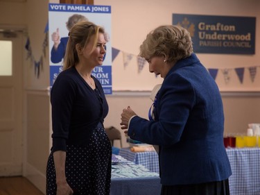 Renée Zellweger (L) and Gemma Jones star in "Bridget Jones's Baby."