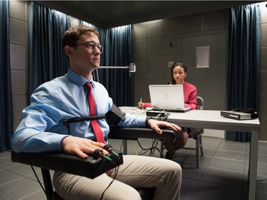 Joseph Gordon-Levitt as Edward Snowden in "Snowden."