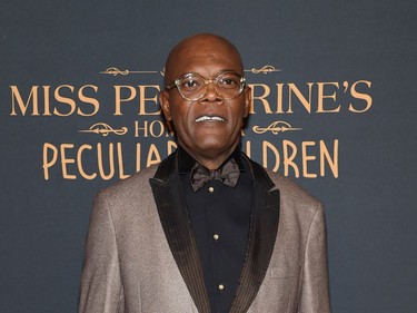 Samuel L. Jackson attends the "Miss Peregrine's Home for Peculiar Children" premiere at Saks Fifth Avenue on September 26, 2016 in New York City.