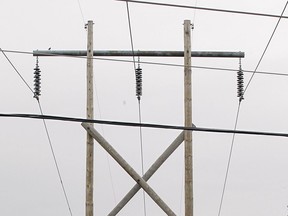 Stock power line photo