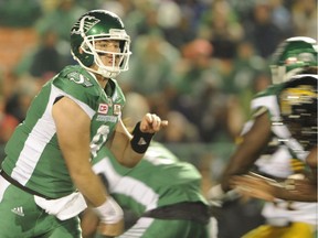The resilience of quarterback Mitchell Gale helped the Saskatchewan Roughriders defeat the visiting Hamilton Tiger-Cats 20-18 on Saturday.