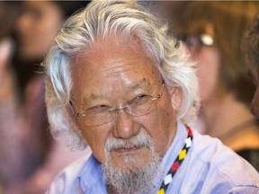 David Suzuki spoke at Convocation Hall at the University of Saskatchewan.