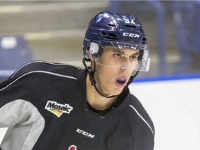 Jackson Caller,  who was traded from the Portland Winterhawks, is looking forward to playing for the Blades.