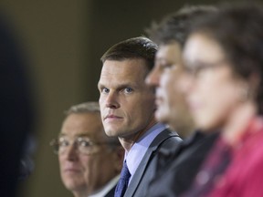 SASKATOON, SASK.; SEPTEMBER 28, 2016 - 0928 news mayors  Mayoral candidate Charlie Clark preparing to speak at the mayoral forum at Prairieland Center, September 28, 2016. (GordWaldner/Saskatoon StarPhoenix)