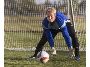 Greg Buckley is the goalie for the University of Saskatchewan Huskies men's soccer team.