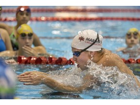 e pool giving some stroke lessons to young swimmers at the Shaw Centre in Saskatoon. (GordWaldner/Saskatoon StarPhoenix)