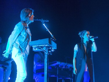 Tegan and Sara play the first show of their Love You To Death North American tour at TCU Place in Saskatoon on Sept. 9.