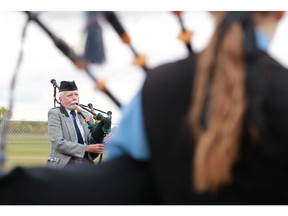 Don Macpherson was on the scene at the Highland Games Festival at Diefenbaker Park.