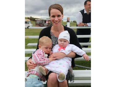 Sara, Emerson and Sierra Stewart were on the scene at the Highland Games at Diefenbaker Park in Saskatoon on September 11, 2016.