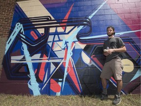 Graffiti artist Josh Jacobson created the mural on a building at 20th Street West and Avenue E.