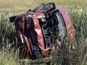 Saskatoon's traffic safety committee hopes to stop drunk driving accidents, like this one from 2012, by putting forward a list of recommendations to the provincial government.