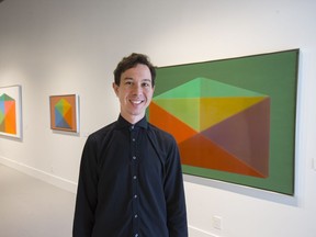 Levi Nicholat, one of the owners of Art Placement, which recently expanded, in new gallery area, Wednesday, September 14, 2016. (GREG PENDER/STAR PHOENIX)