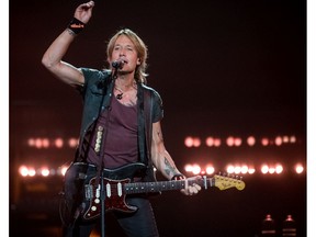 Keith Urban performs at Sasktel Centre in Saskatoon, SK on Saturday, September 17, 2016.