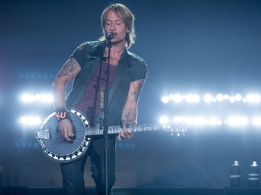 Keith Urban performs at Sasktel Centre in Saskatoon, September 17, 2016.