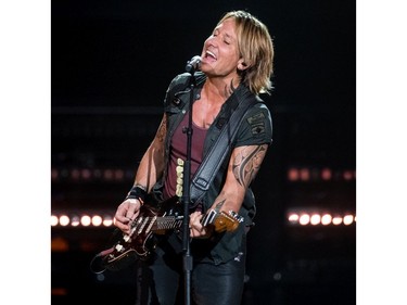 Keith Urban performs at Sasktel Centre in Saskatoon, September 17, 2016.