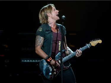 Keith Urban performs at Sasktel Centre in Saskatoon, September 17, 2016.