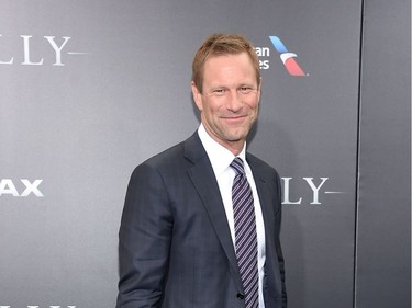 Aaron Eckhart attends the "Sully" New York premiere at Alice Tully Hall on September 6, 2016 in New York City.