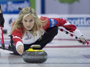 Winnipeg's Jennifer Jones has her team at this week's Colonial Square Classic in Saskatoon, but she'll sit it out — making way for temporary replacement Cheryl Bernard — after giving birth last month.