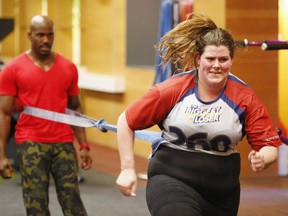 This image released by NBC shows contestant  Rachel Frederickson during the first episode of "The Biggest Loser." Fredrickson lost nearly 60 percent of her body weight to win the latest season of "The Biggest Loser" and pocket $250,000. A day after her grand unveiling on NBC, she faced a firestorm of criticism in social media from people who said she went too far. (AP Photo/NBC, Trae Patton) ORG XMIT: NYET807

FOR EDITORIAL USE ONLY. AP PROVIDES ACCESS TO THIS PUBLICLY DISTRIBUTED HANDOUT PHOTO PROVIDED BY NBC FOR EDITORIAL PURPOSES ONLY.