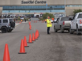 The parking lot at SaskTel Centre ahead of the first of two Garth Brooks concerts on Friday, June 9, 2016.