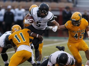 Huskies tailback Tyler Chow ran for 191 yards this past Friday against the Alberta Golden Bears.