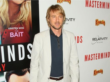 Owen Wilson attends the premiere of "Masterminds" in Hollywood, California, September 26, 2016.