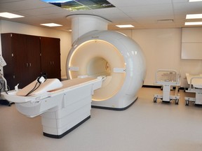 The new MRI scanner in Moose Jaw's Dr. F.H. Wigmore Regional Hospital on Thursday, which marked the official opening of the machine