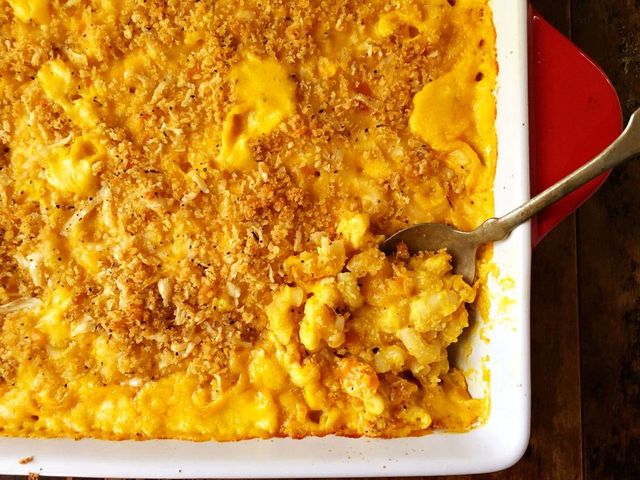 Adding squash to macaroni and cheese is a great way to change up a cozy classic.