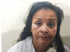 An image of Frances Sugar taken by RCMP after her arrest on June 23, 2014. She was charged with second-degree murder in the death of her daughter, Lindey Sugar.