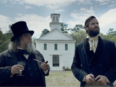 Mark Boone Jr. (L) and Armie Hammer star in "The Birth of a Nation."