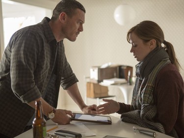 Luke Evans and Emily Blunt star in "The Girl on the Train."
