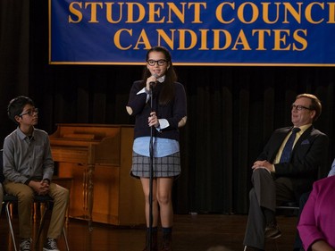 Isabela Moner (C) and Andrew Daly (R) star in "Middle School: The Worst Years of My Life."