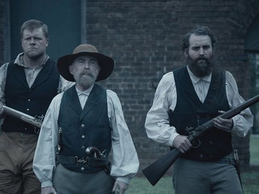 Jackie Earle Haley and Ryan Mulkay star in "The Birth of a Nation."