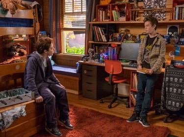 Thomas Barbusca (L) and Griffin Gluck star in "Middle School: The Worst Years of My Life."