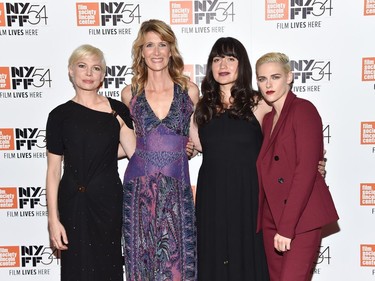 L-R: Actors Michelle Williams, Laura Dern, Lily Gladstone and Kristen Stewart attend a special screening of "Certain Women" during the 54th New York Film Festival at Alice Tully Hall, October 3, 2016 in New York.