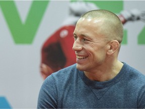 Mixed martial artist Georges St-Pierre in Montreal on Oct. 5, 2016