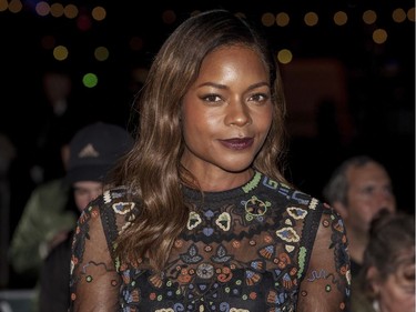 Actor Naomie Harris poses for photographers upon arrival at the premiere of "Moonlight," showing as part of the London Film Festival in London, England, October 6, 2016.