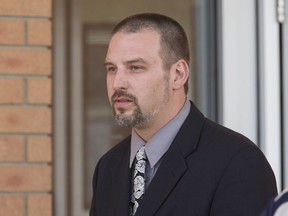 Saskatoon Police officer constable Steven Nelson is on trial for abstraction at Provincial Court, April 28, 2015.