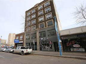 SASKATOON, SASK. OCT. 23, 2015-The Saskatchewan Compassion Club in this building on the 200 block of 2nd Avenue North was closed on October 23, 2015 in Saskatoon after two men were arrested there. {RICHARD MARJAN/The StarPhoenix}